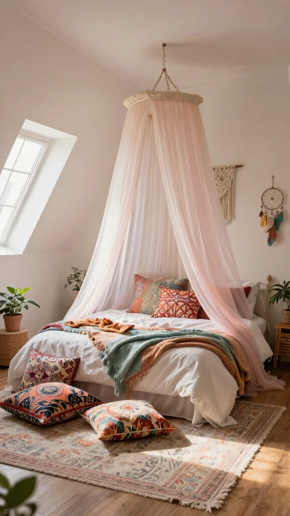 11 Attic Girls Bedroom Ideas for a Dreamy Beautiful Top-Floor Room - 1. Bohemian Bliss 1