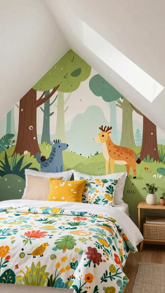 11 Attic Girls Bedroom Ideas for a Dreamy Beautiful Top-Floor Room - 11. Playful Themes 1