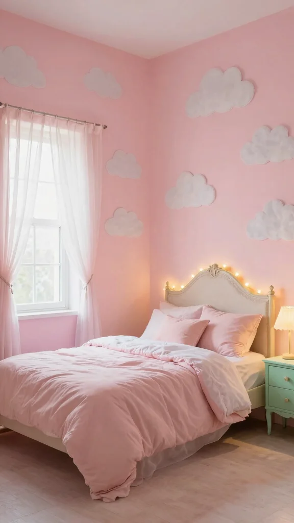 11 Attic Girls Bedroom Ideas for a Dreamy Beautiful Top-Floor Room - 3. Whimsical Pastels 1