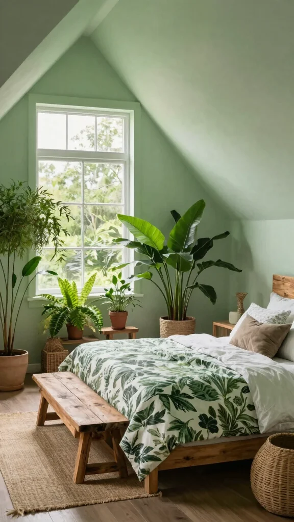 11 Attic Girls Bedroom Ideas for a Dreamy Beautiful Top-Floor Room - 6. Nature's Retreat 1
