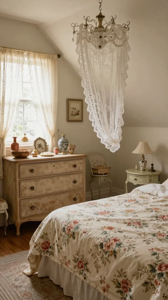 11 Attic Girls Bedroom Ideas for a Dreamy Beautiful Top-Floor Room - 7. Vintage Charm 1