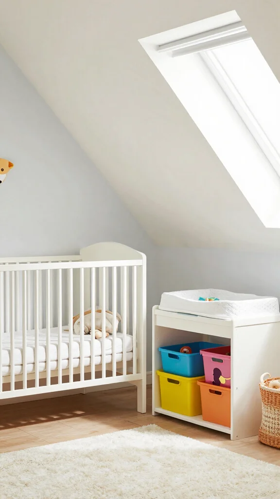 11 Attic Nursery Ideas With Slanted Ceilings for a Unique Baby Room - 11. Utilize Multi-functional Spaces 1