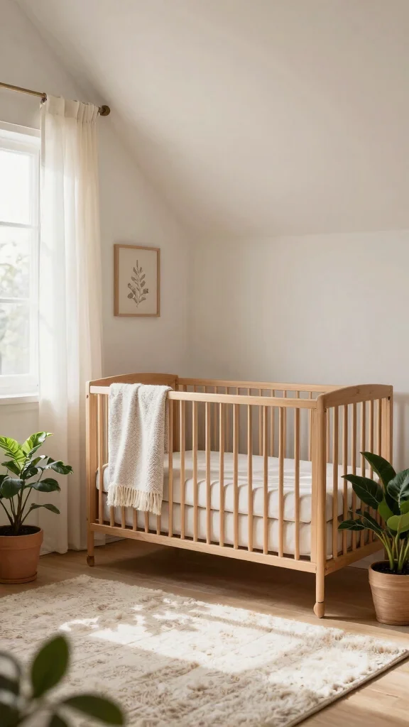 11 Attic Nursery Ideas With Slanted Ceilings for a Unique Baby Room - 6. Embrace Natural Elements 1