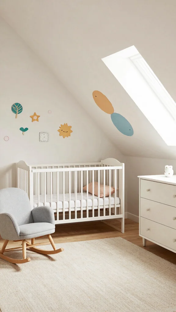 11 Attic Nursery Ideas With Slanted Ceilings for a Unique Baby Room - 8. Unique Furniture Arrangements 1