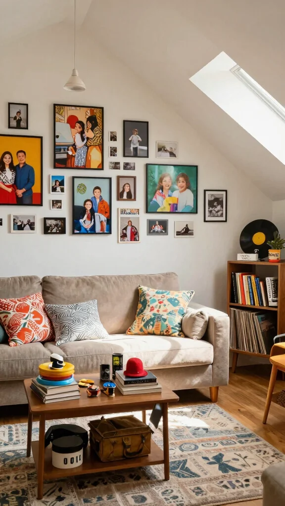 11 Attic TV Room Ideas With Sloped Ceilings for a Cozy Viewing Space - 9. Add Personal Touches 1