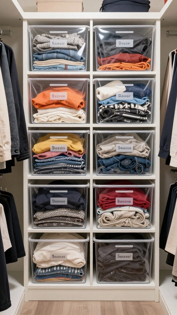 11 Attic Walk-In Closet Ideas With Slanted Ceilings for a Clever Space - 11. Seasonal Storage Solutions 1