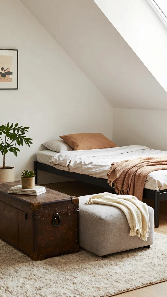 11 Attic Wardrobe Ideas With Sloped Ceilings for a Space-Smart Storage - 5. Multi-Functional Furniture 1