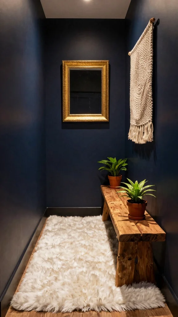 11 Dark Narrow Hallway Ideas for a Moody Dramatic Entrance - 3. Incorporate Textures 1