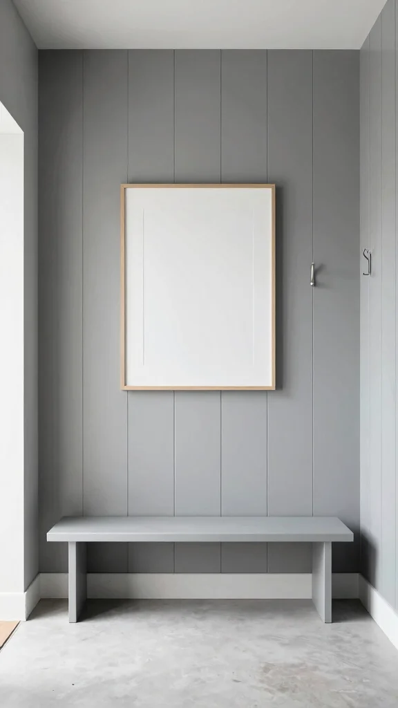 11 Entryway Board-and-Batten Wall Ideas for a Classic Charming Detail - 5. Minimalist Appeal 1