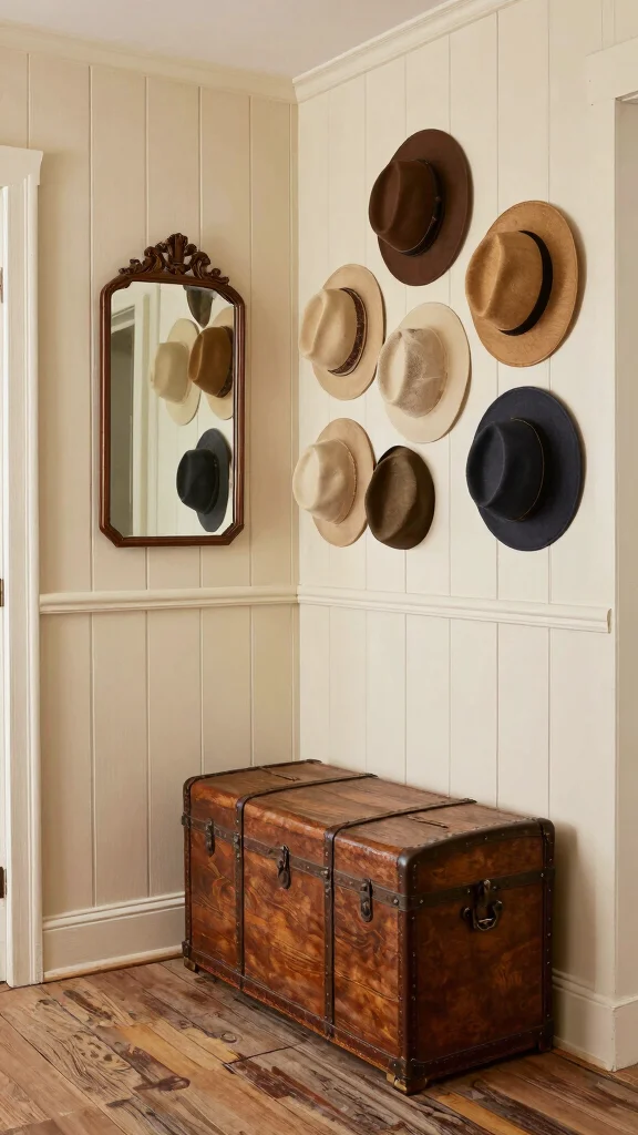 11 Entryway Board-and-Batten Wall Ideas for a Classic Charming Detail - 6. Vintage Farmhouse Mix 1