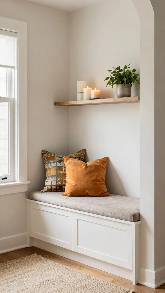 11 Entryway Drop Zone With Bench Ideas for a Complete Organized Space - 2. Built-In Bench Nooks 1