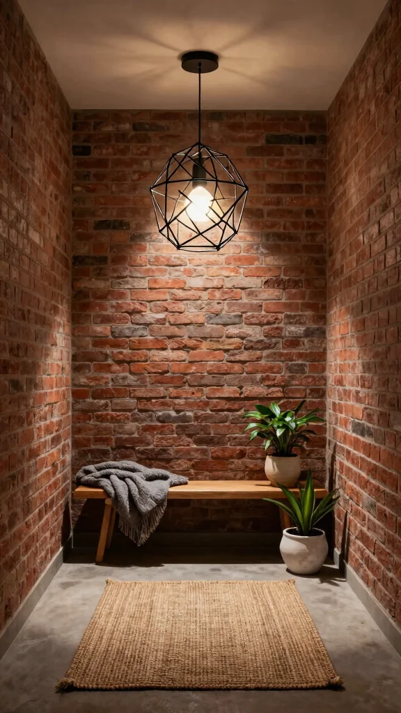 11 Entryway Flush Mount Light Fixture Ideas for a Clean Bright Ceiling - 1. Industrial Chic with Metal Accents 1