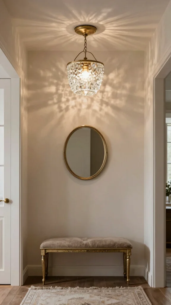 11 Entryway Flush Mount Light Fixture Ideas for a Clean Bright Ceiling - 3. Textured Glass for a Touch of Elegance 1