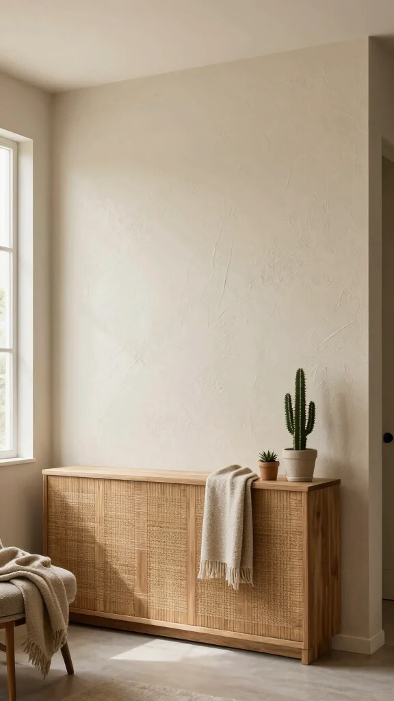 11 Entryway Half-Wall Paneling Ideas for a Textured Two-Tone Finish - 4. Textured Wall Panels for Depth 1