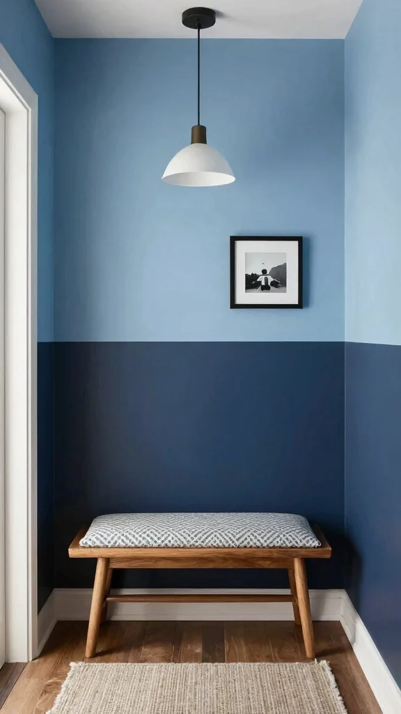 11 Entryway Half-Wall Paneling Ideas for a Textured Two-Tone Finish - 5. Monochromatic Magic 1