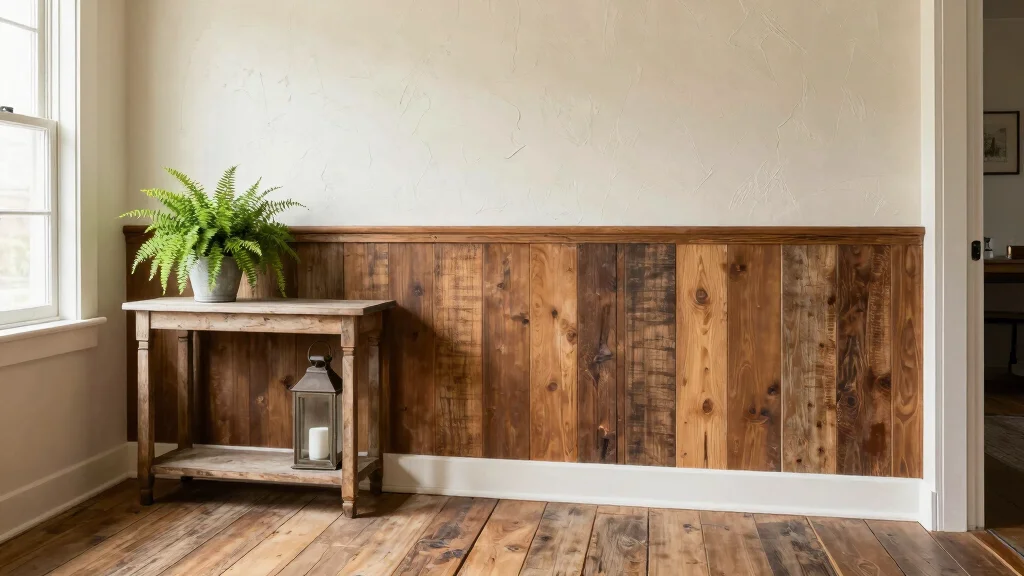11 Entryway Half-Wall Paneling Ideas for a Textured Two-Tone Finish