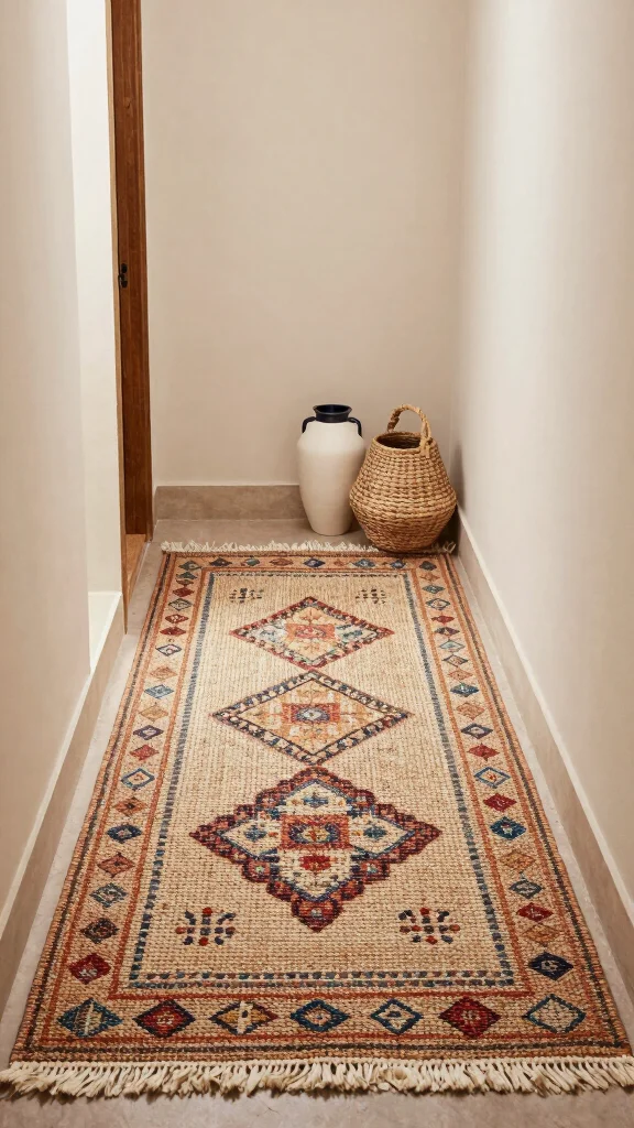 11 Entryway Jute Rug Ideas for a Natural Textured Warm Floor - 10. Artisanal Touch 1