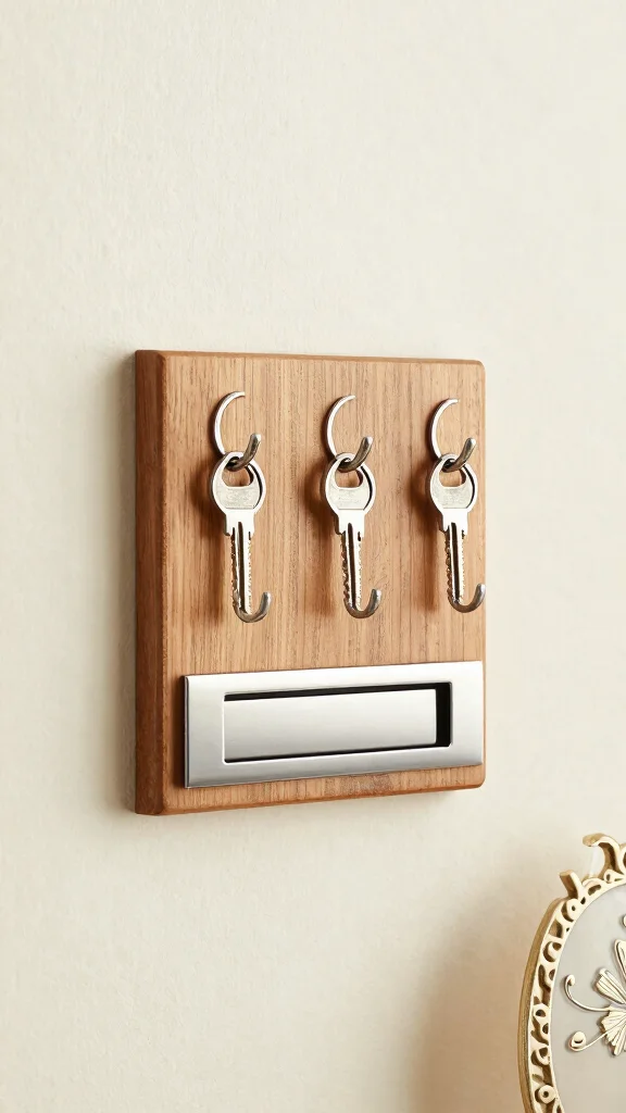 11 Entryway Key and Mail Holder Ideas for a Clutter-Free Organized Space - 2. Wall-Mounted Key Holder with Mail Slot 1