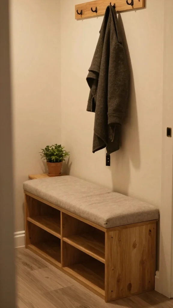 11 Entryway Key and Mail Holder Ideas for a Clutter-Free Organized Space - 8. Multi-Functional Bench 1