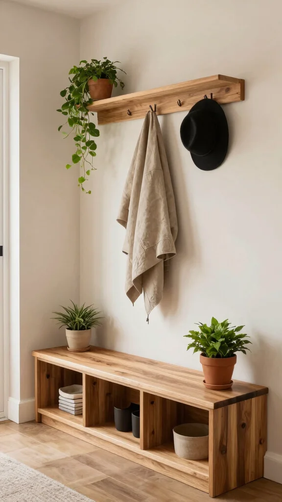 11 Hallway Entryway Bench Ideas for a Welcoming Functional Space - 10. Custom Built-In Bench 1