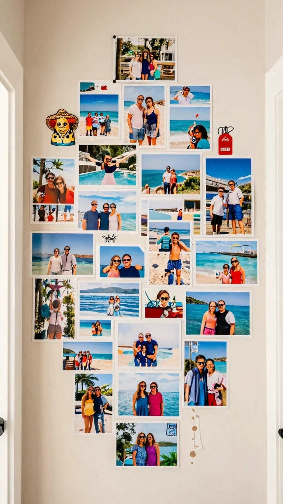 11 Hallway Family Picture Wall Ideas for a Personal Warm Display - 5. Themed Photo Collages 1