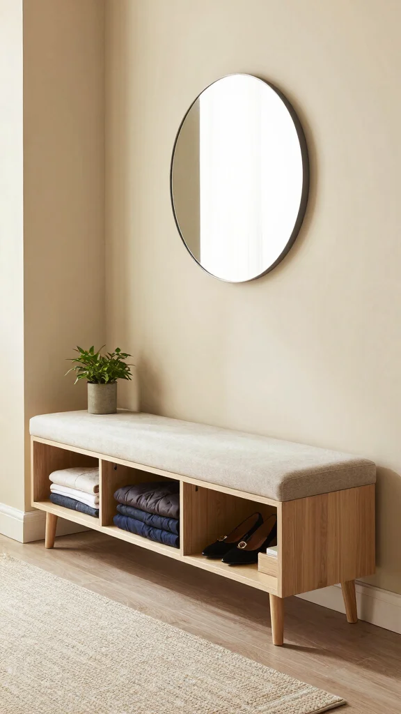 11 Hallway Jacket Storage Ideas for a Tidy Accessible Entrance - 2. Multi-Functional Furniture Pieces 1