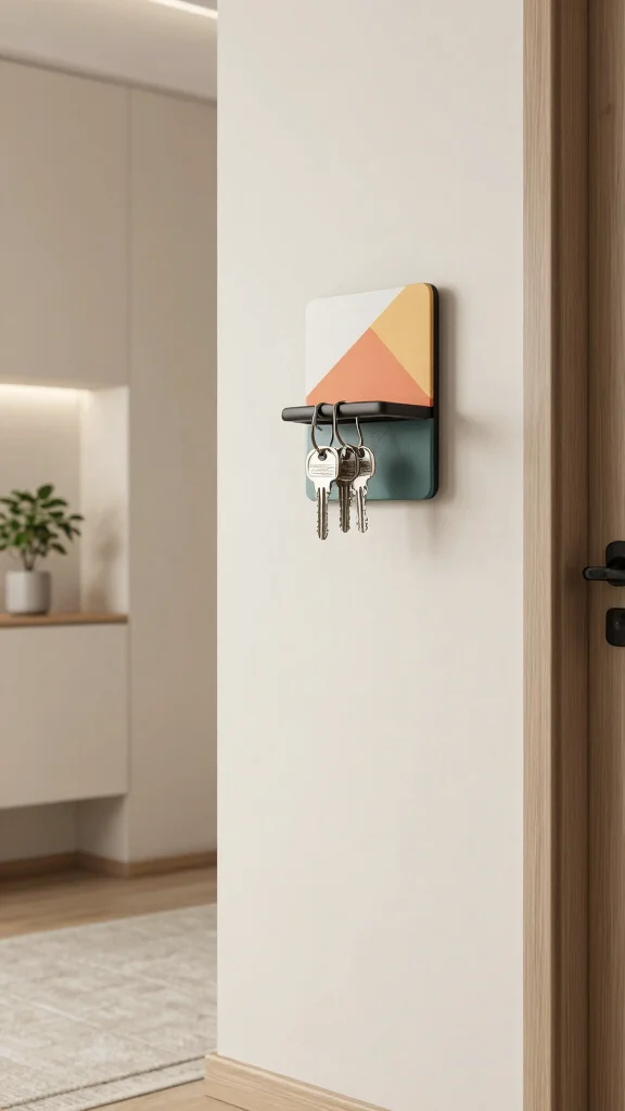 11 Hallway Key Storage Ideas for a Tidy Accessible Entrance - 3. Magnetic Key Holders 1
