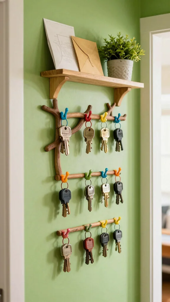 11 Hallway Key Storage Ideas for a Tidy Accessible Entrance - 5. Hanging Key Organizers 1