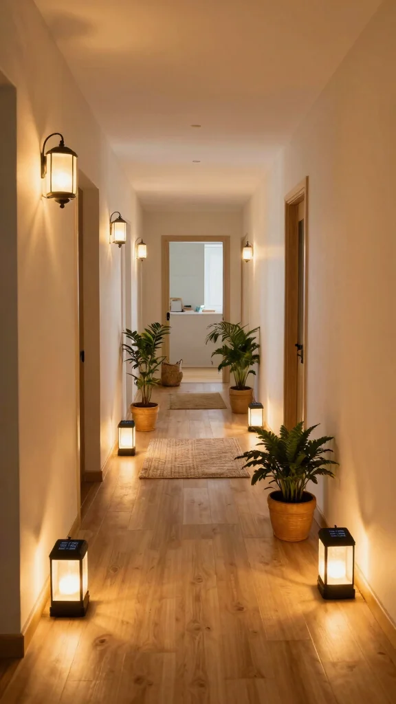 11 Hallway Night Light Ideas for a Safe Softly Lit Corridor - 1. Solar-Powered Garden Path Lights 1