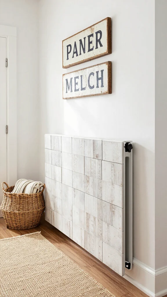 11 Hallway Radiator Cover Decor Ideas for a Stylish Functional Detail - 9. Farmhouse Chic Cover 1