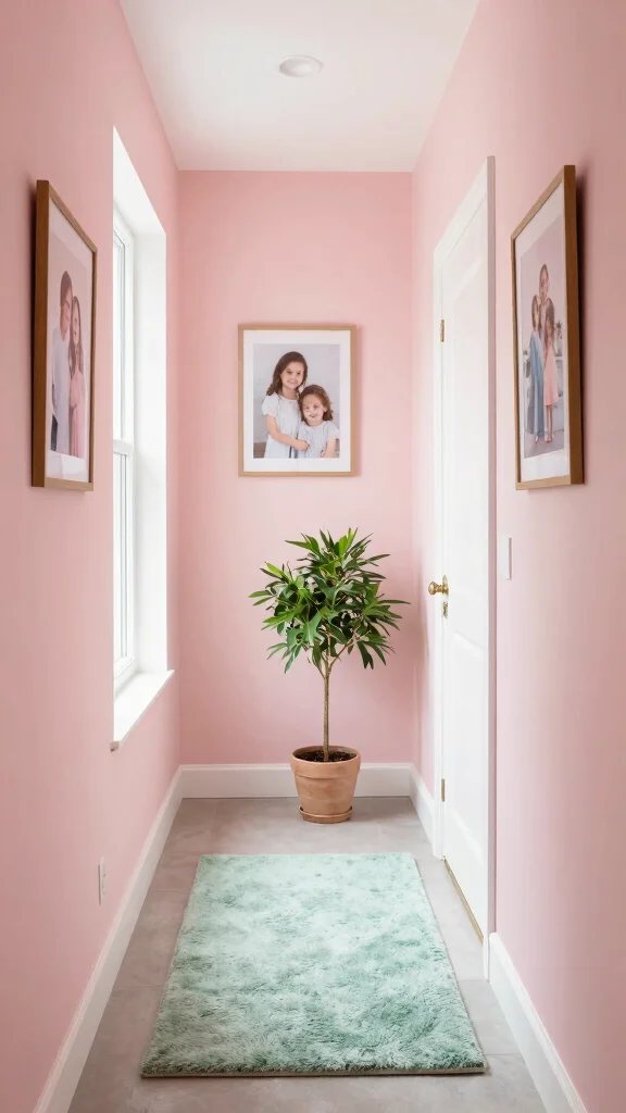 11 Hallway and Stairs Paint Color Ideas for a Cohesive Beautiful Flow - 1. Soft Pastels for an Inviting Feel 1