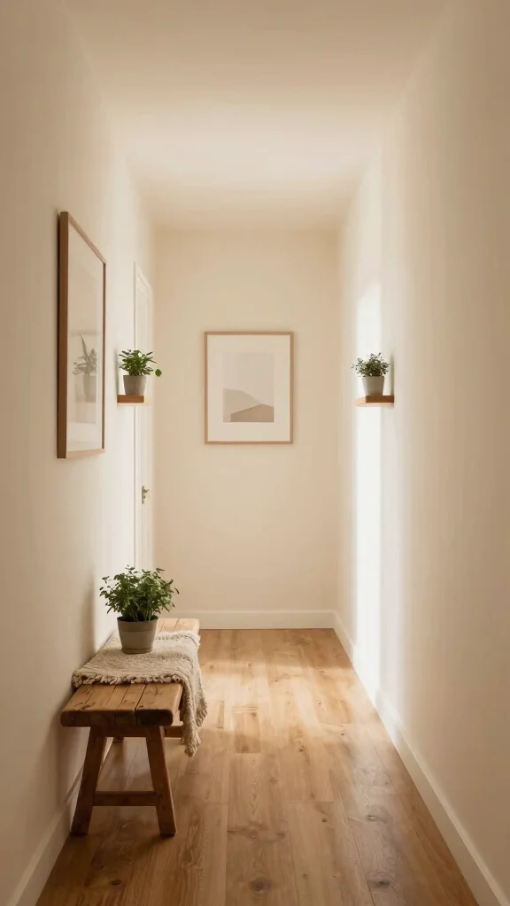 11 Neutral Hallway Paint Color Ideas for a Calm Versatile Entrance - 1. Soft Cream: The Ultimate Classic 1