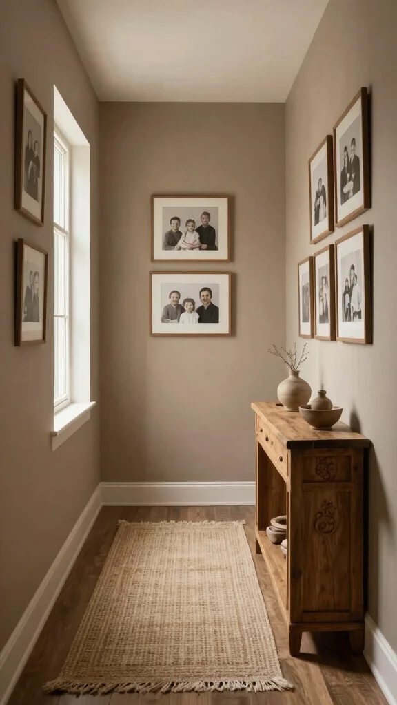 11 Neutral Hallway Paint Color Ideas for a Calm Versatile Entrance - 3. Warm Taupe: A Cozy Embrace 1