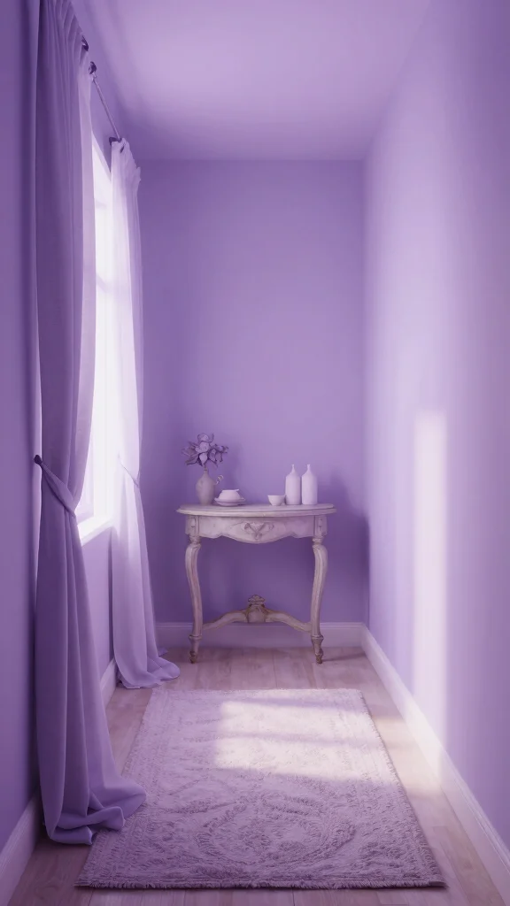 11 Neutral Hallway Paint Color Ideas for a Calm Versatile Entrance - 9. Misty Lavender: A Soft Whisper 1
