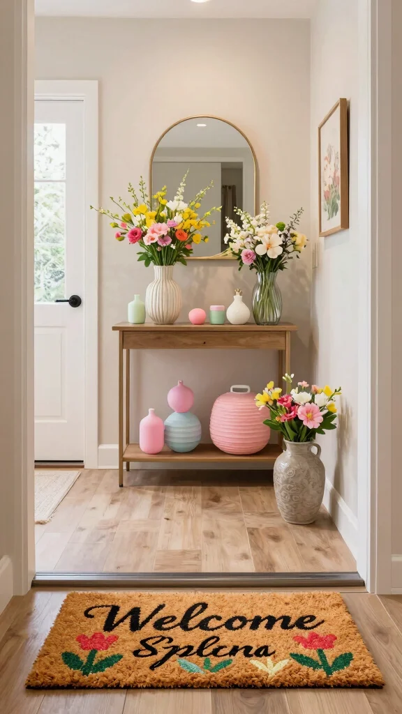 11 Small-Space Entryway Organization Ideas That Maximize Every Inch - 11. Seasonal Decor Swap for Freshness 1