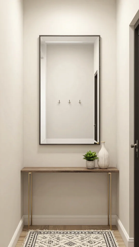 11 Small-Space Entryway Organization Ideas That Maximize Every Inch - 4. Mirror with Hidden Storage 1