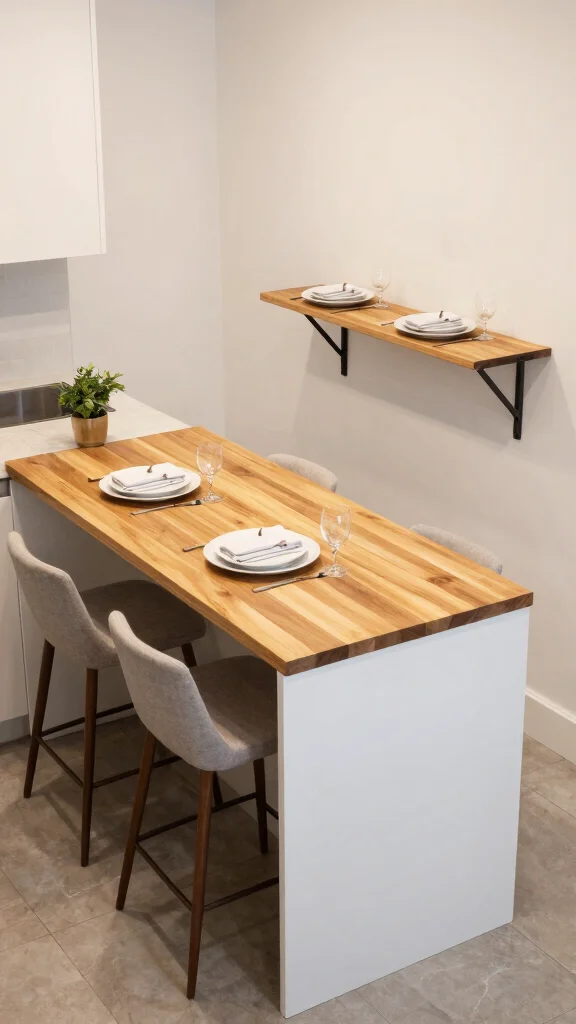 11 Small-Space Hallway Kitchen Ideas for a Compact Functional Layout - 2. Multi-functional Furniture 1