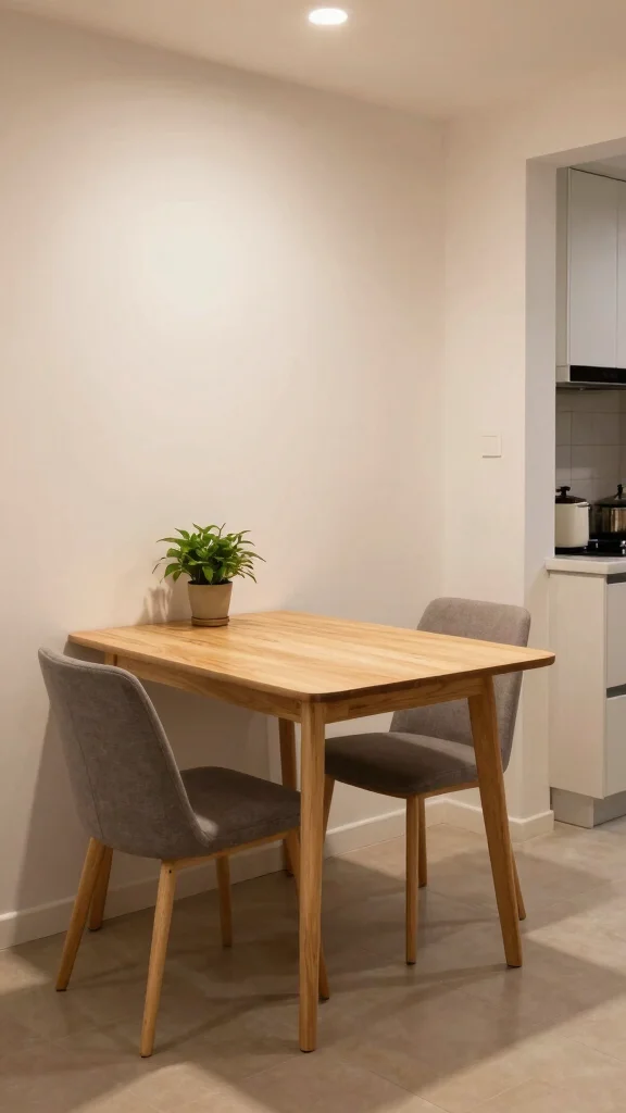 11 Small-Space Hallway Kitchen Ideas for a Compact Functional Layout - 8. Compact Dining Solutions 1