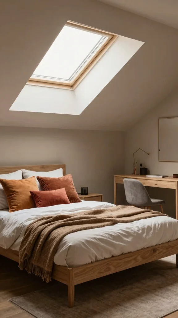 12 Attic Bedroom Paint Ideas for a Beautiful Calming Top-Floor Color - 5. Calming Taupe 1