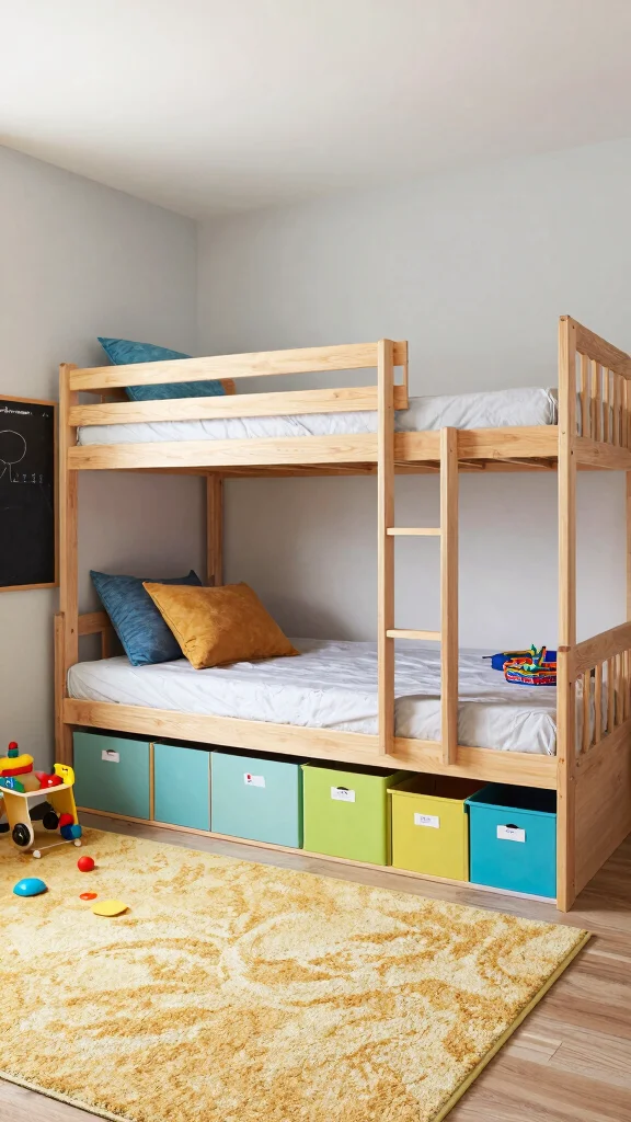 12 Attic Bunk Room Ideas With Sloped Ceilings for a Space-Smart Kids Room - 8. Organized Play Space 1