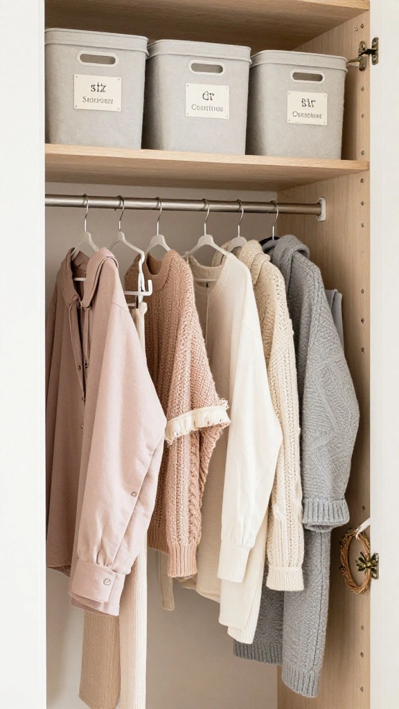 12 Attic Closet Ideas With Angled Ceilings for a Tidy Smart Storage - 10. Seasonal Wardrobe Rotation Solutions 1