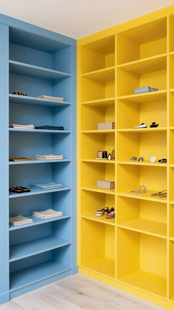 12 Attic Closet Ideas With Angled Ceilings for a Tidy Smart Storage - 7. Use Color to Define Zones 1