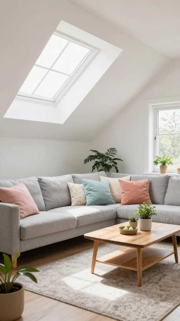 12 Attic Family Room Ideas for a Cozy Functional Shared Top-Floor Space - 4. Brighten Up with Light Colors 1