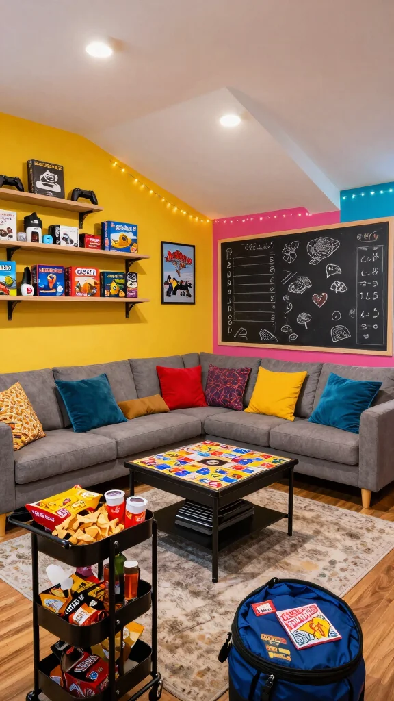 12 Attic Hangout Room Ideas for a Fun Relaxed Top-Floor Social Space - 2. Game Room Paradise 1