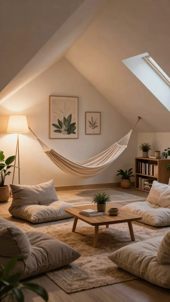 12 Attic Hangout Room Ideas for a Fun Relaxed Top-Floor Social Space - 5. Chill-Out Lounge 1