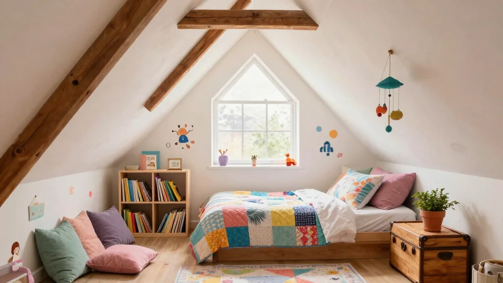 12 Attic Kids Bedroom Ideas for a Fun Cozy Creative Top-Floor Space