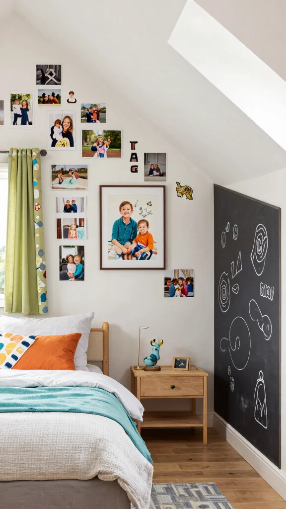 12 Attic Kids Room Ideas With Sloped Ceilings for a Cozy Fun Space - 7. Personalized Decor 1