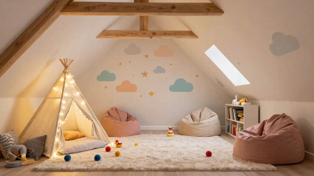 12 Attic Kids Room Ideas With Sloped Ceilings for a Cozy Fun Space