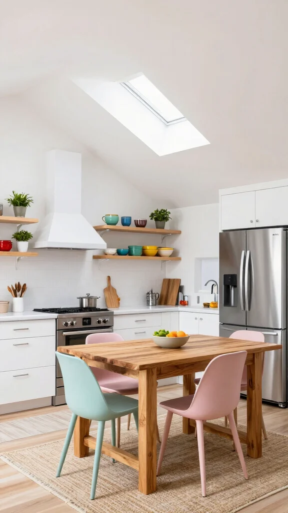 12 Attic Kitchen Ideas With Slanted Ceilings for a Unique Cook Space - 1. Clean White Aesthetic 1