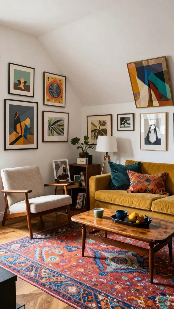 12 Attic Living Room Inspirations for a Cozy Bright Top-Floor Living Space - 8. Eclectic Mix of Styles 1